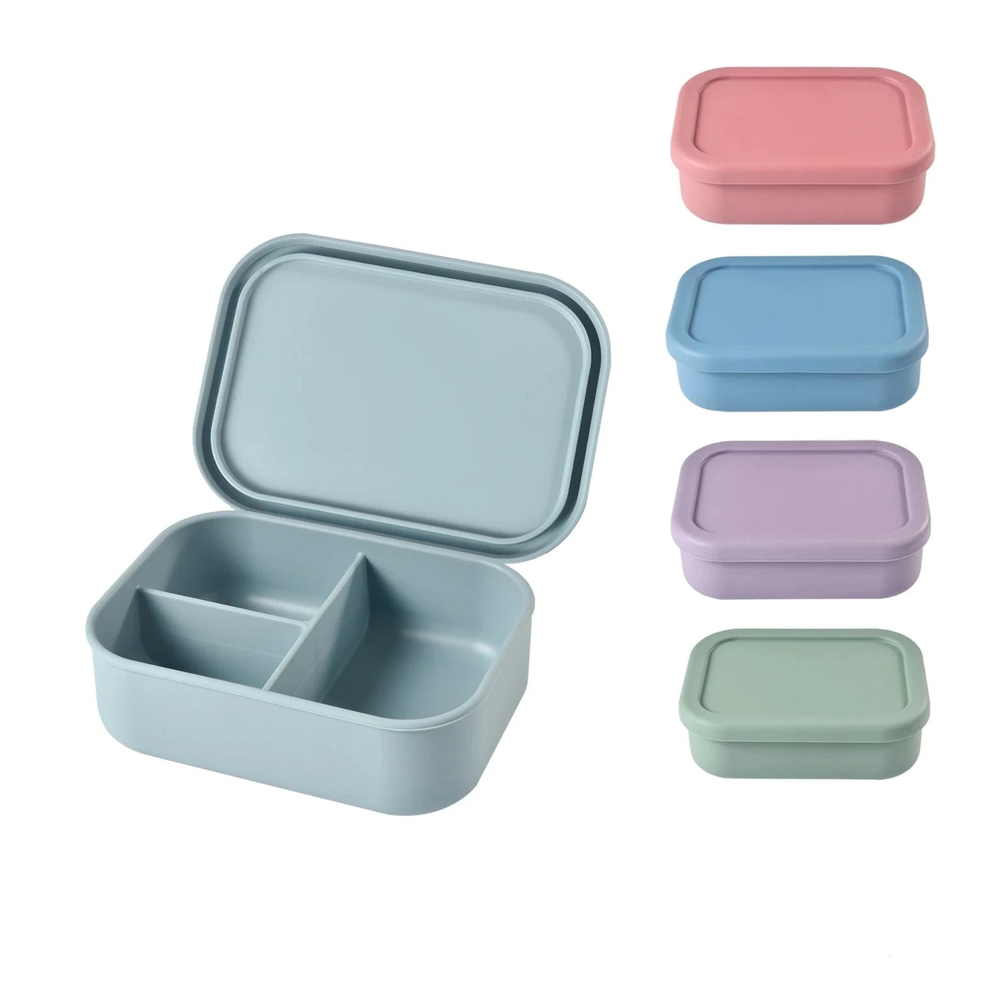 Snackbox Kinder Silikon 3 Fächer